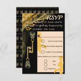 RSVP Hallowedding & Gold Nuggets Skull Keys