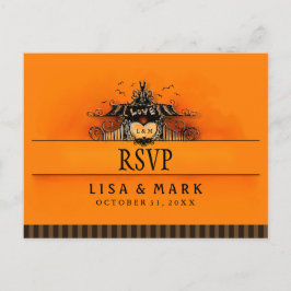 RSVP Halloween Sinaasappel & Zwart Liefde MENU SEL