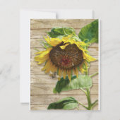 RSVP Hand Painted Sunflower Wooden Fence Beels (Achterkant)