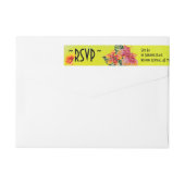 RSVP Hawaiian Hibiscus Yellow Waterverf (Achterkant)