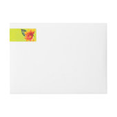 RSVP Hawaiian Hibiscus Yellow Waterverf (Voorkant)