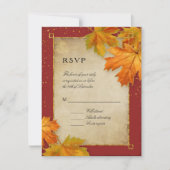 RSVP Herfst herfst terugval lekt legant huwelijk u (Voorkant)