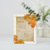 RSVP Herfst herfst terugval lekt legant huwelijk u (Staand voorkant)