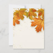 RSVP Herfst herfst terugval lekt legant huwelijk u (Achterkant)