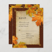RSVP Herfst herfst terugval lekt legant huwelijk u (Voorkant / Achterkant)