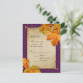 RSVP Herfst herfst terugval lekt legant huwelijk u (Staand voorkant)