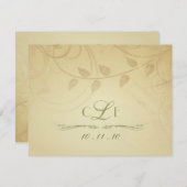 RSVP - Herfst Huwelijksuitnodigingen - Antwoordkaa (Voorkant / Achterkant)