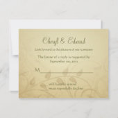 RSVP - Herfst Huwelijksuitnodigingen - Antwoordkaa Kaartje (Achterkant)