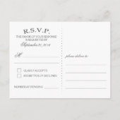 RSVP herfst Sinaasappel Matching RSVP Bruiloft Bri Uitnodiging Briefkaart (Achterkant)