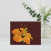 RSVP herfstkleuren bruiloft Uitnodiging Briefkaart (Staand voorkant)