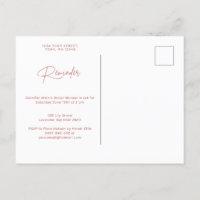 RSVP-herinneringsbrief Wavy Border RSVP Briefkaart