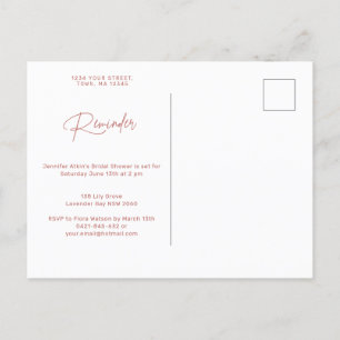 RSVP-herinneringsbrief Wavy Border RSVP Briefkaart