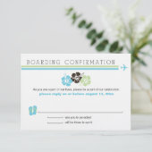 RSVP Hibiscus Instapkaart Kaartje (Staand voorkant)