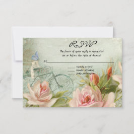 RSVP Hipster Bicycle Rozen Rustige houten kool Kaartje