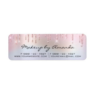 RSVP Holographic Ombre Pastels Drips BRIDE Sweet16 Etiket