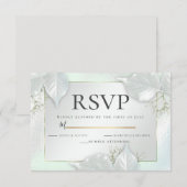 RSVP | Honingdauw Green Pearl Shimmer Kaart (Voorkant / Achterkant)