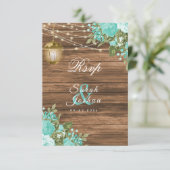 RSVP - Hout, lantaarns en Blauwgroen ventilatoren (Staand voorkant)