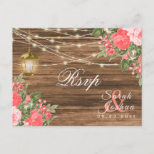 RSVP - Hout, Lantaarns en Koraal Bloem