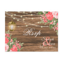 RSVP - Hout, Lantaarns en Koraal Bloem