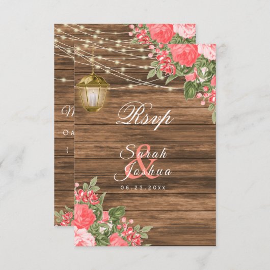 RSVP - Hout, lantaarns en koraalventilator (Voorkant / Achterkant)