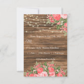 RSVP - Hout, lantaarns en koraalventilator Kaartje (Achterkant)