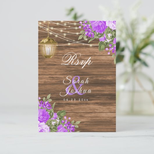 RSVP - Hout, lantaarns en Paarse ventilatoren (Staand voorkant)