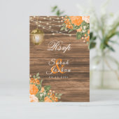 RSVP - Hout, Lantaarns en Sinaasappel Bloem (Staand voorkant)