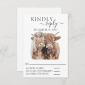 RSVP Huwelijk Hooglandkalkoen (Voorkant / Achterkant)