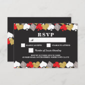 RSVP-huwelijk Las Vegas Casino-reactiekaarten Kaart (Voorkant / Achterkant)