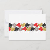 RSVP-huwelijk Las Vegas Casino-reactiekaarten Kaart (Achterkant)