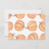 RSVP-huwelijk Rustic Pompoen Pompoenen Reactie Kaa RSVP Kaartje (Achterkant)