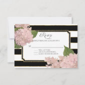 RSVP Hydrangea Modern Elegant Zwart Wit Streep (Voorkant)