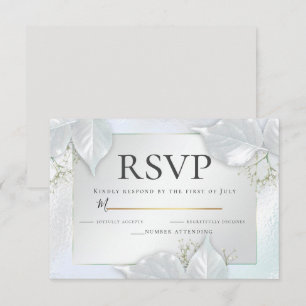 RSVP   Icy Blue Pearl Shimmer Kaart