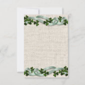 RSVP Iers linnen en shamrocks (Achterkant)