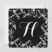 RSVP inbegrepen op kaart-Fancy bruiloft Kaart (Achterkant)