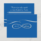 RSVP Infinity Symbool Infinite Love Kaartje (Voorkant / Achterkant)