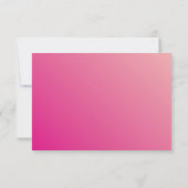 RSVP INFO KAART moderne  felroze qrcode (Achterkant)