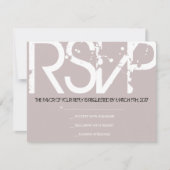 RSVP Initiaal Collectie Bar Bat Mitzvah Uitnodigin (Voorkant)