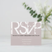 RSVP Initiaal Collectie Bar Bat Mitzvah Uitnodigin (Staand voorkant)