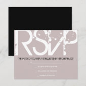 RSVP Initiaal Collectie Bar Bat Mitzvah Uitnodigin (Voorkant / Achterkant)