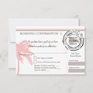 RSVP Instapass NAAR Dominicaanse Republiek   Roze Kaartje