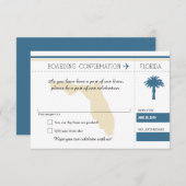 RSVP Instapass NAAR Florida Blauw & Crème (Voorkant / Achterkant)