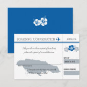 RSVP instapass NAAR JAMAICA Kaartje (Voorkant / Achterkant)