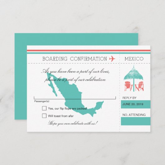 RSVP Instapass NAAR Mexico (Voorkant / Achterkant)