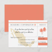 RSVP Instapass NAAR MEXICO Kaart (Voorkant / Achterkant)