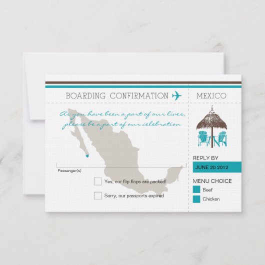 RSVP Instapass NAAR Mexico Kaart (Voorkant)
