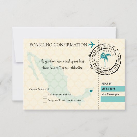 RSVP Instapass NAAR Mexico Kaartje (Voorkant)