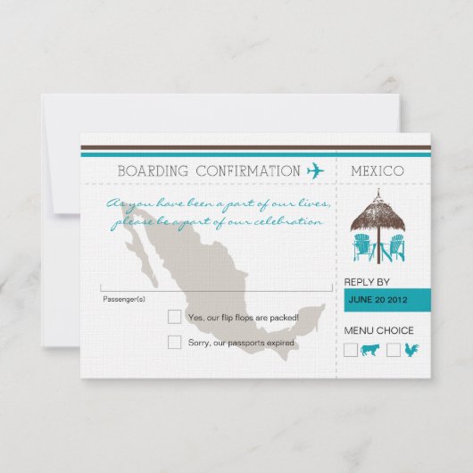 RSVP Instapass NAAR Mexico Kaartje (Voorkant)