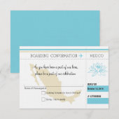 RSVP Instapass NAAR MEXICO Kaartje (Voorkant / Achterkant)
