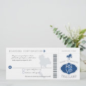 RSVP Instapass Uitnodiging voor trouwen in Thailan (Staand voorkant)